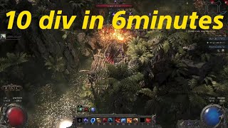 Path of Exile 2 Beta 10 div in 6minutes