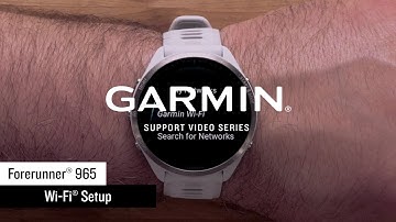 Garmin Support | Forerunner® 965 | Setting Up Wi-Fi®