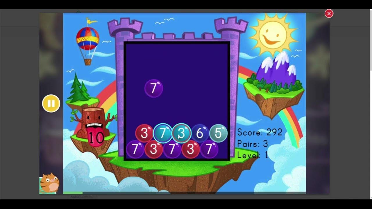 Education learning video 013 bubble buster addition to 10 youtube