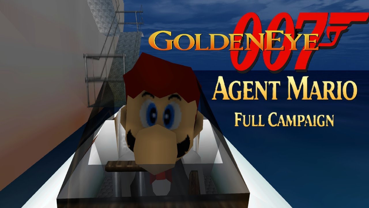GoldenEye 007 - Super Mario 64 characters (GoldenEye N64 custom mod)