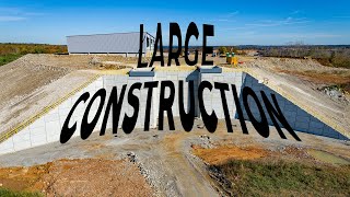 Drone Video - Large Retaining Wall