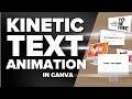 Create a captivating intro with kinetic text in canva stepbystep guide