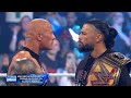The Rock and Roman Reigns have a STAREDOWN on SMACKDOWN 👀 | WWE on ESPN
