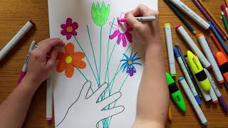 Picasso Flowers ~ Mains Aux Fleurs