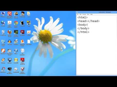 การสร้างเว็บเพจ html เบื้องต้น