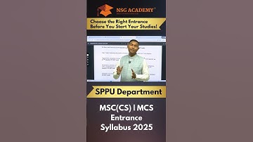 🎯 SPPU MSc CS / MCS & Data Science 2025 Entrance Guide – Syllabus, Exam Date & More!