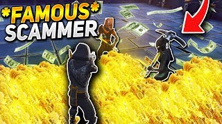 Two Famous RICH SCAMMERS lose WHOLE INVENTORY! (Scammer Get Scammed) Fortnite Save The World