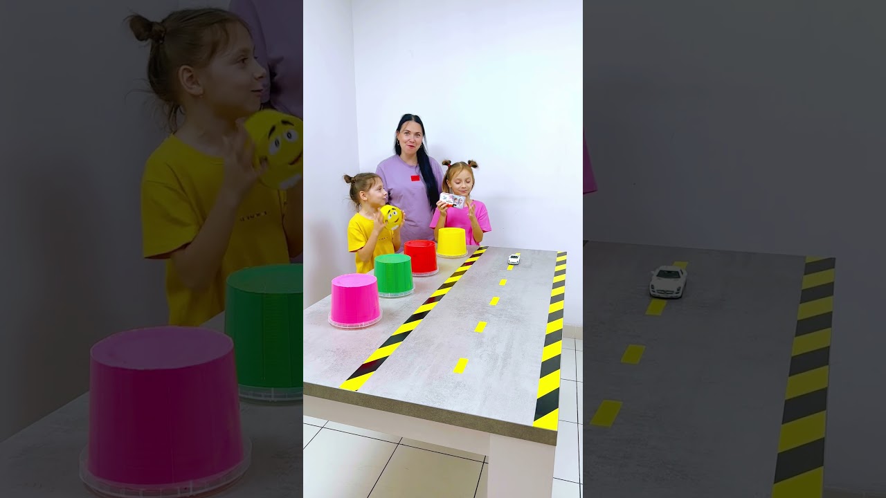 Ultimate mini game racing #shorts Eva Alisa Family Shorts