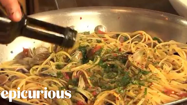 Chef Mario Batali Shows How to Make Linguine with Clams | Epicurious