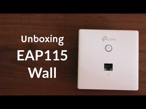 Unboxing TP-Link EAP115 Wall 300Mbps WiFi Access Point with Wall-Plate -  YouTube