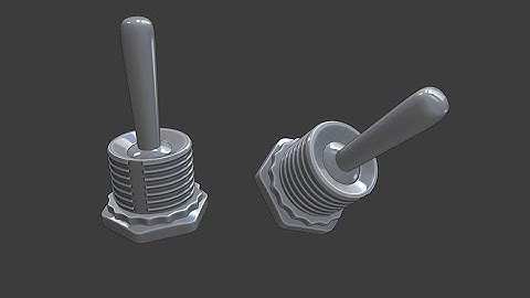 BLENDER 2.8: Modeling a Toggle Switch
