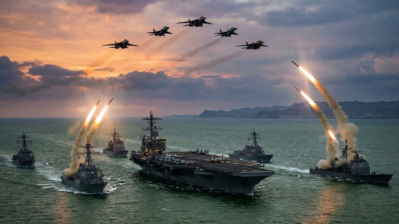 Авиационная группа США против иранских истребителей - Военная симуляция ArmA 3