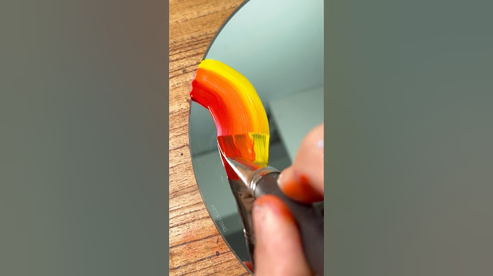 Let’s Paint a Mirror with Warm Colors Using a Big Brush!🪞 This is So Satisfying… 😌 #mirror #art
