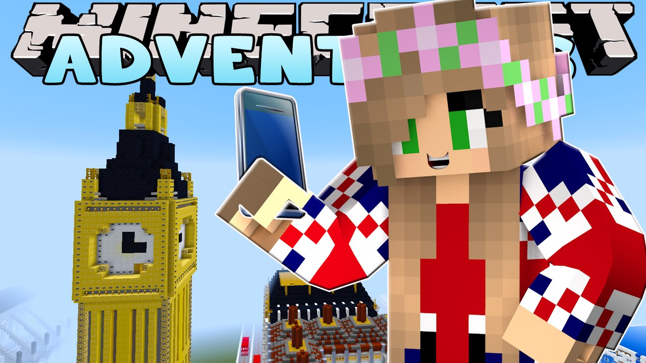 Minecraft-Little Kelly Adventures : TAKING SELFIES IN LONDON!