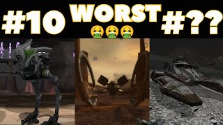 All Classic Battlefront 2 Vehicles Ranked WORST to BEST