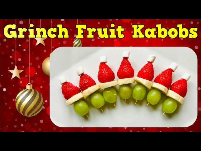 Easy Christmas Fruit Kabobs - Suburban Simplicity