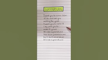 Thumbnail of Supernatural (Lyrics) ~ Ariana Grande 🌻 #lyrics #song