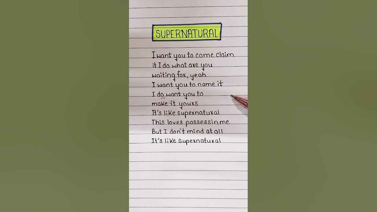 Supernatural (Lyrics) ~ Ariana Grande 🌻 #lyrics #song