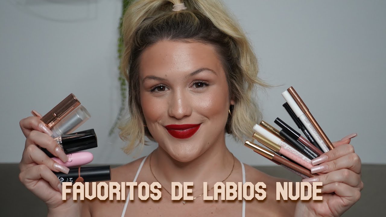 MIS MEJORES NUDE COMBO 🤤💄 | ¿Qué llevo en los labios? | Lovely Amy