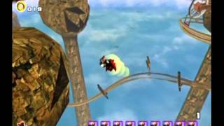 SA2B Sky Rail M1 0:38.49
Played on a Gamecube and Recorded with a DVD Recorder
Sky Rail is a level that you can cut a huge part of it, since you can avoid rising 2 mountains because of its location and the map design
Transfering from rail to rail is a matter of angle and the time that you press left/right - A
The Pumpkin mountain that Shadow landed at 0:19 doesnt exist on the DC version
There you can spin dash jump from the pumpkin mountain with a ring circle on or jump off from the rails toward the pumpkin mountain with rings/live capsules on it, then position on the sides of the mountain to perform a high spin dash jump toward the last pumpkin mountain and then proceed
The last Jump (Awesome) from the rails needs to be performed close or on the edge of the rails, if you miss it you will land on the lower part of the mountain and will lost time, and if you jump too early you may land on an inclination and this loses time
http://www.soniccenter.org/ SA2B Sky Rail M1 0:38.49