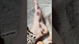 Paon Mehndi Designs || Most Beautiful Henna Tutorial Paon Design For Eid #shorts