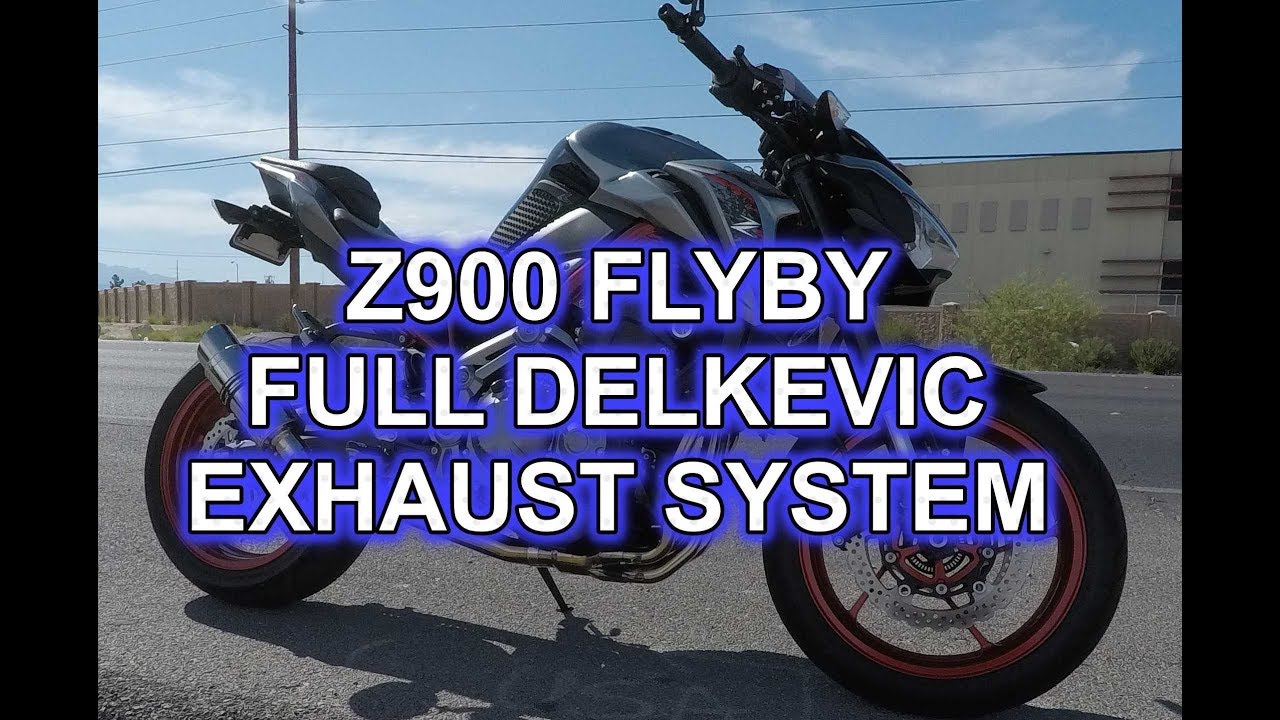 Z900 FLYBY, DELKEVIC FULL EXHAUST SYSTEM YouTube