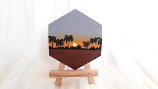 Acrylic Painting | Easy Painting | Sunset Painting | #177 |