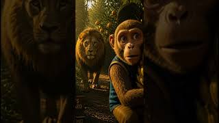 “The Monkey’s Story in the Banana Orchard 🍌: Chase, Escape, and a Safe Ending 🌅”#chase #story
