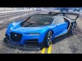 Jai la bugatti chiron truffade nero custom sur gta 5 