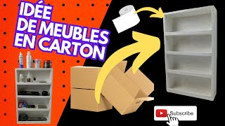 IDÉE DE MEUBLES EN CARTON | LE MEILLEUR DES DÉCHETS CRAFT | BRICOLAGE FACILE EN CARTON