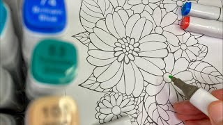 🔴 LIVE: Pretty Daisies Coloring Page | Relaxing ASMR Coloring – No Talking