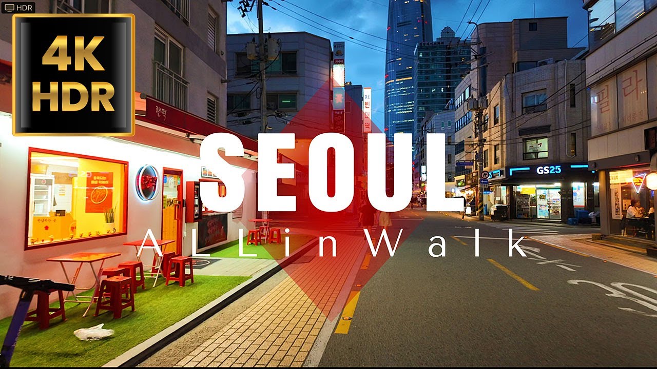 Songpa-dong Street / Seokchon Lake / Bangi-dong Food Alley, Seoul, Korea | 송파동/석촌호수/방이동 | 4K HDR