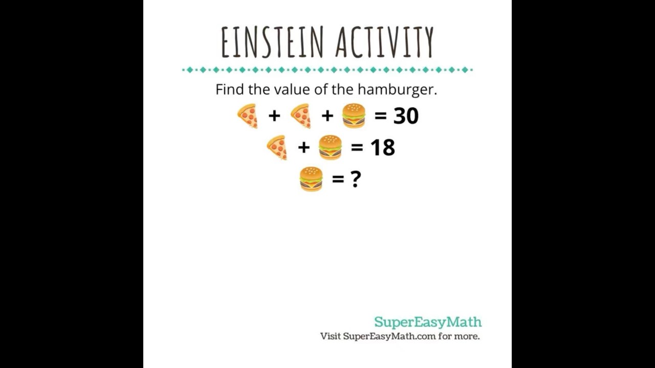 What is the value of the hamburger? 🍔#maths #dailyproblems #mathwithtiffany #mathematics#hamburger