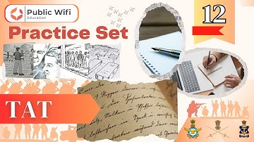 TAT Practice Set 12 / Master Your TAT Stories / Officers Arena / Public Wifi Education