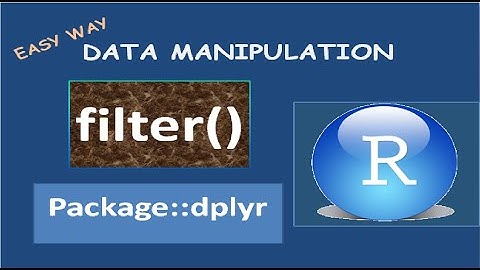 Data Manipulation in R using dplyr filter function - 1(a) | filter in R
