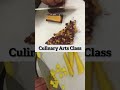 Knife skills by students