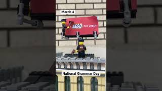 March 4, National Grammar Day, 📕 LEGO Calendar #lego #shorts