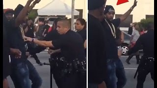 Cops Shutdown Nipsey Hussle An Yg Fuck Donald Trump  Shoot Part 2