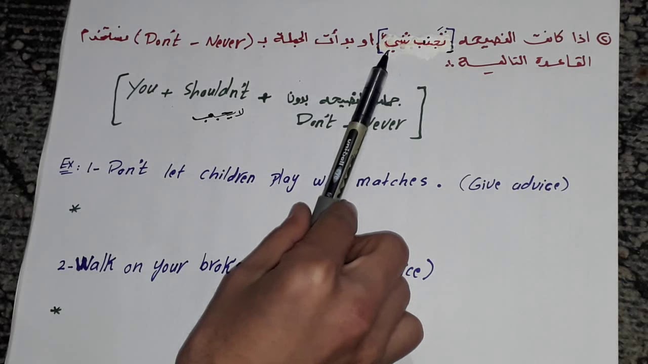 انكليزي سادس اعدادي...اليونت الثاني..الدرس 4  # اعطاء نصيحة  Giving  advice