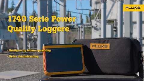 Power Quality overvågning: Fluke 1746 og 1748 Power Quality Loggere