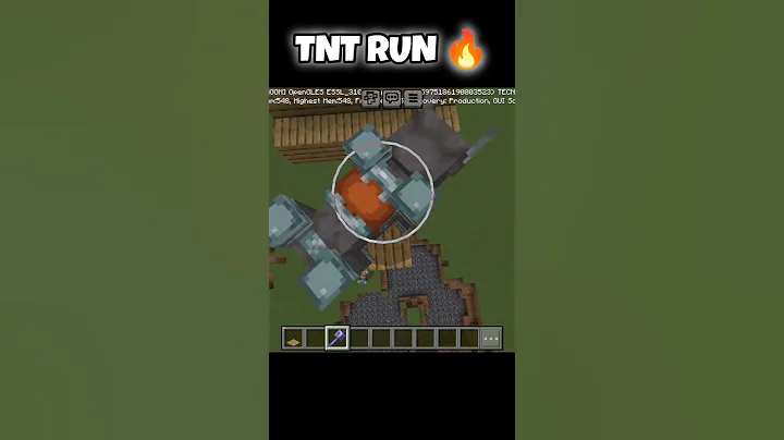 MINECRAFT TNT RUN 🤯😱 #minecraft #tntrun #trending #shorts
