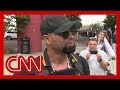 CNN reporter presses far-right rally leader in Portland