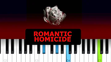 D4vd - Romantic Homicide  (Piano Tutorial)