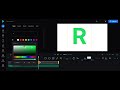 How to make US Artistic Alphabet With Roboto Font Effects in Clideo and GOM Cam and Capture Screen