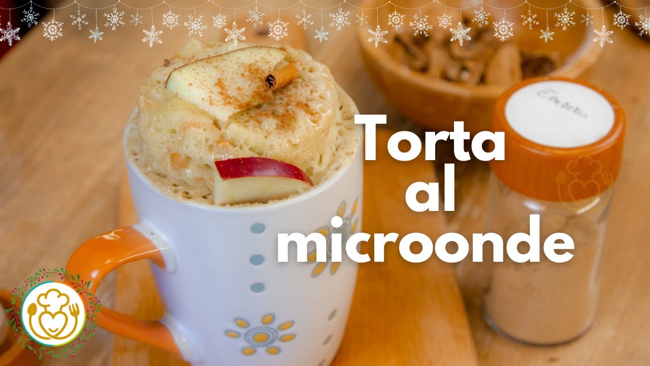 TORTA di MELE in TAZZA in 5 minuti con Noci e Cannella Senza Glutine e Lattosio | VivoGlutenFree