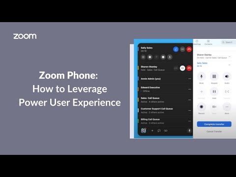 Video How to Leverage Zoom Phone Power User Experience - youtube