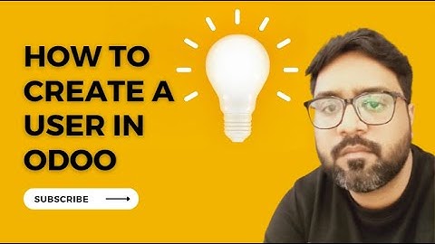 How to create a User in Odoo