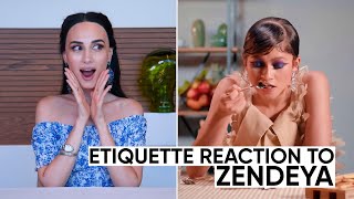 Zendaya Eats Italian Food for Vogue India - Etiquette Review by Jamila Musayeva