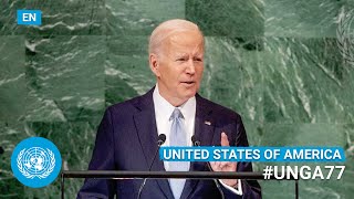 🇺🇸 United States of America - Joe Biden, Jr Addresses UN General Debate, 77th Session (English)