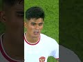 Kartu merah ke 2 indonesia  dari var ramadhan sananta afc u23 asian cup qatar vs indonesia